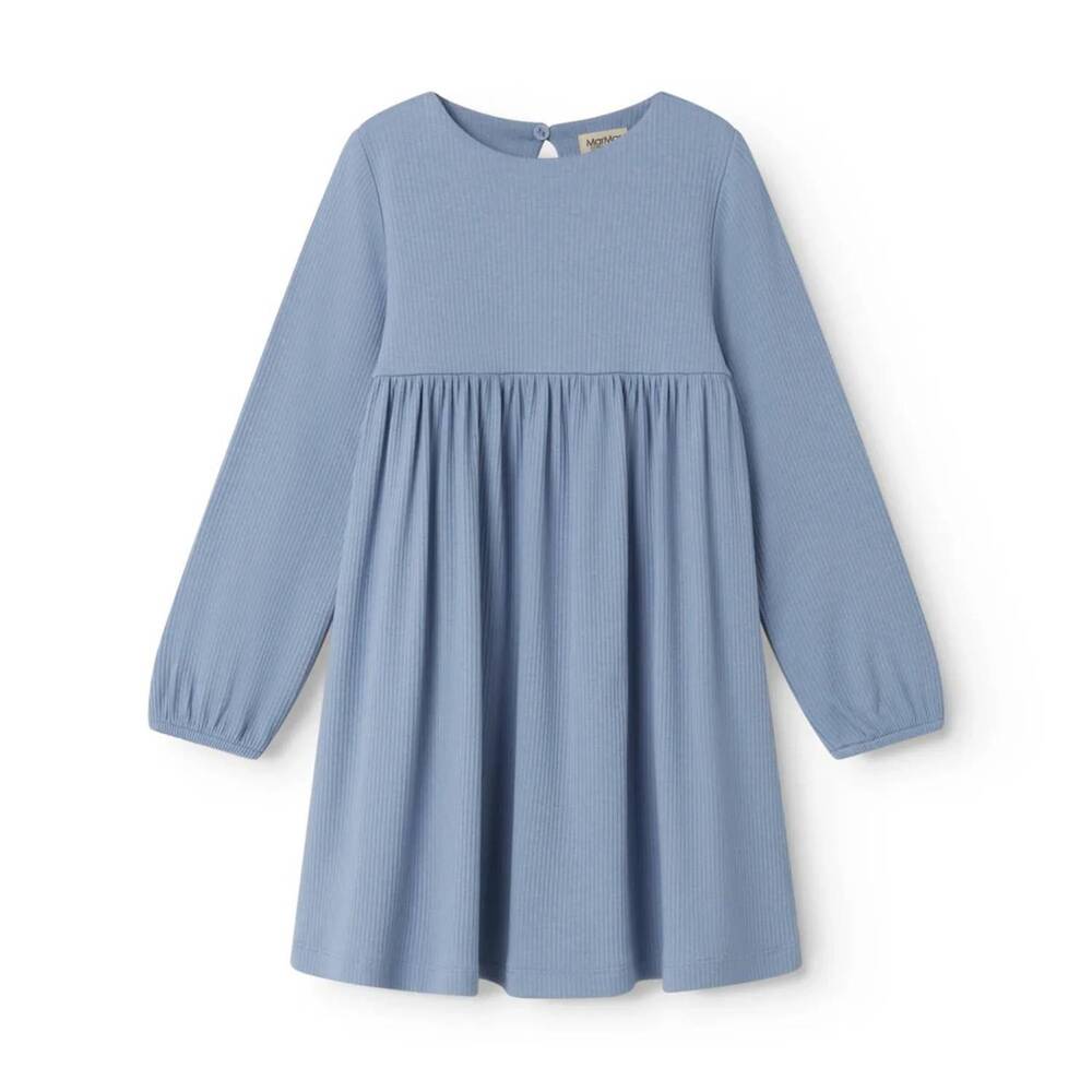 NEW MARMAR COPENHAGEN girls dunilla dress in blue iris